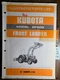Kubota BF900 Front Loader Illustrated Parts List Manual 07909-56460 6/84