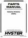 Hyster W25ZA2-W30ZA2 (B495) Forklift Parts Catalog Manual PDF