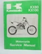 OEM Kawasaki KX80 & KX100 1991 Service Manual # 99924-1144-01