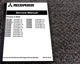 Mitsubishi FG35N Forklift Chassis & Mast Shop Service Repair Manual 50011-Up