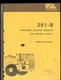 FIATALLIS PARTS MANUAL 261-B TRACTOR SCRAPER