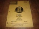 I&T Shop Service Ford Shop Manual No. FO-18 Fordson Dexta 2000 Super