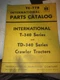 Vintage 1962 IH Parts Catalog TC-77B  T-340 TD-340 Crawler Tractors