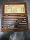 The Lufkin No.680B Inside Micrometer Set Range 1-1/2&rdquo;-12&rdquo; In Case (Missing 1)