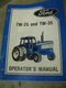 Ford TW25 TW35 Tractor Operators Manual Original