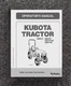 B2401DT B2401DTWO B2401DTN Tractor Operator Maintenance Manual Fits Kubota 01A01