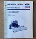 Ford New Holland 1116-BF Adapter Frame 1116-H Auger Header Operator Manual 12/93