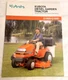 Kubota Diesel Garden Tractor G1800/G1900 Product Guide Brochure *NEW*