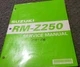 2006 Suzuki RM-Z250 Dirt Bike Motorcycle Service Manual 99500-42182-01E xz