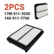 2Pcs Air Filter 17M-911-3530 For Komatsu PC160LC-7 PC200LC-8 D37PX D39EX D65EX