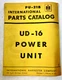 Vintage 1951 International Harvester Model UD-16 Power Unit Parts Catalog