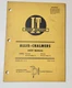 I&T Shop Service Manual For D-10 D-12 Allis Chalmers Tractors