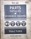 international Harvester McCormick-Deering W-9 WD-9 WR-9 WDR-9 Parts Catalog TC-3