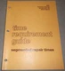 CAT CATERPILLAR 3500 SERIES INDUSTRIAL & GENERATOR ENGINE TIME REQUIREMENT GUIDE