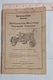 VTG McCormick-Deering Farmall Tractor Instruction Book 1934 FORM MC-D 2992A IHC