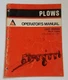 USED ALLIS CHALMERS OPERATOR'S MANUAL 2500 Series Pull Type 5-8 Bottom. 581278