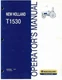 NEW HOLLAND T1530 TRACTOR OPERATORS MANUAL