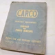 CARCO G-80-PS TD-20B Crawler Tractor Winch Service Owner Operator Parts manual