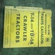 INTERNATIONAL TD T 14A  DOZER DRESSER TRACTOR PARTS CATALOG MANUAL TC-25B