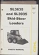 2004 GEHL SL 3635 & SL 3935 SKID STEER LOADERS PARTS MANUAL & YANMAR OPERATOR`S 