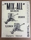 Gehl Mix All Mixer Owner's Manual 95MX 120MX Incl. Farm Feed Processing Brochure