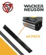 4PK Wacker OEM Vibratory Roller RD11A, RD12, RD16 Scraper Bar Set
