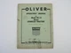 VTG Oliver OC-12 Diesel Crawler Tractor Operators Manual Trouble Shooting 1955