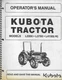 KUBOTA TRACTOR OPERATORS MANUAL FOR MODELS L3350, L3750 AND L4150(-N)