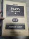 Vintage International Harvester U-2 Power Unit Parts Catalog, PU-14
