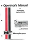 Massey Ferguson MF 520 Wheeled Tandem Disc Harrow Operator's Manual