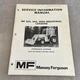 Massey-Ferguson Model MF32A MF34A MF300A Loader Service Manual