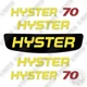 Fits Hyster E70XN-40 Decal Kit Forklift - 7 YEAR OUTDOOR 3M VINYL!