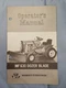 1970 Massey Ferguson MF 630 MF630 Dozer Blade Operator's Owners Manual