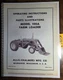 Allis-Chalmers 100A Farm Loader for CA D-10 D-12 Tractor Operator & Parts Manual