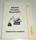 Gehl GE802 Crawler Excavators Operators Owner Maintenance Manual ORIGINAL 9/99