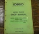 Kobelco K905A KW904 Excavator Isuzu 4BD1 6BB1 Engine Service Repair Manual xz