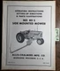Allis-Chalmers 80S Side Mounted Mower for D-17 D-14 D-12 D-10 Tractor Manual
