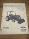 Ford 7106Q 7108Q Quick Attach Loader Original Operators Manual