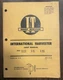 Vintage I&T IH-30 International Harvester Shop Manual B275 424 444