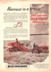 Allis-Chalmers All-Crop Harvester Tractors Milwaukee Wisconsin Vtg Mag Print Ad