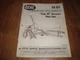 Gehl FH 84 Chop All Harvester Main Unit Service And Parts Manual Form 2140B
