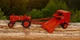 1/43 ERTL Allis Chalmers Model C Farm Tractor with Roto Baler Orange