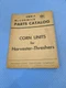 IH International Corn Heads for Combines Parts Catalog Manual CNU-1 ORIGINAL