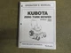 Kubota ZG20 ZG23 ZG 20 23 ZTR mower owners & maintenance manual