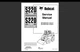 Bobcat S220 Service Repair Manual, Workshop Manual