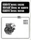 KUBOTA DIESEL ENGINE OPERATOR'S MANUAL Z400-B D600-B V800-B Maintenance 48 pages