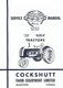 Cockshutt 35 40D4 40-D4 Golden Eagle Service Manual