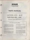 PRINTED 10-1984 KOHLER ENGINES MODEL K91  4HP PARTS MANUAL TP-392-C (557)