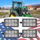 4PCS LED Work Lights Headlight For John Deere 8100 8100T 8110 8110T 8200 8200T