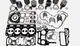 Engine Overhaul Rebuild Kit With Gasket （Without liners） For CAT C4.4-DI Engine